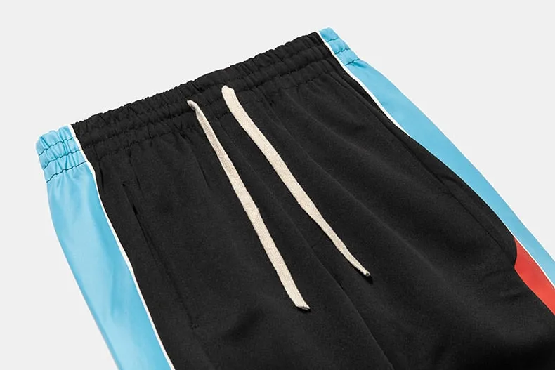 Men's Spring Vintage Elastic Waist Joggers With Side Stripes