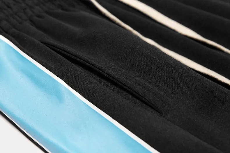 Men's Spring Vintage Elastic Waist Joggers With Side Stripes