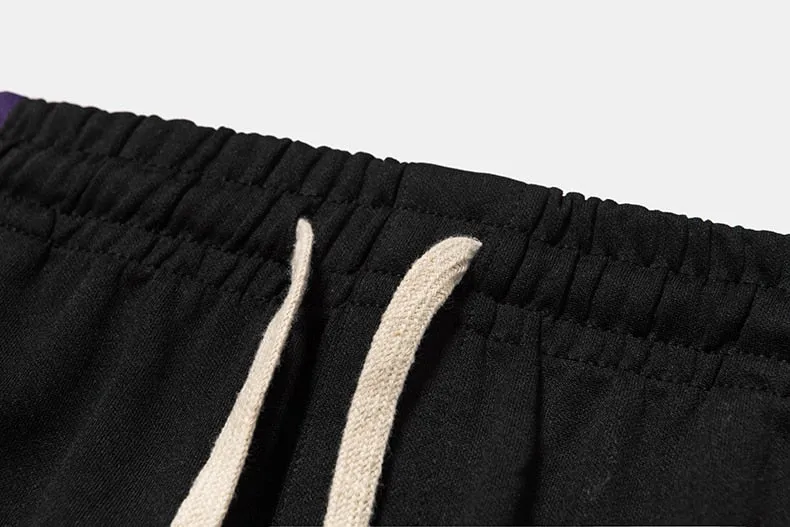 Men's Spring Vintage Elastic Waist Joggers With Side Stripes