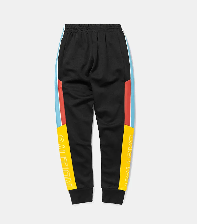 Men's Spring Vintage Elastic Waist Joggers With Side Stripes
