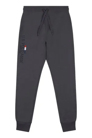 Mens Stacked Joggers in Ebony