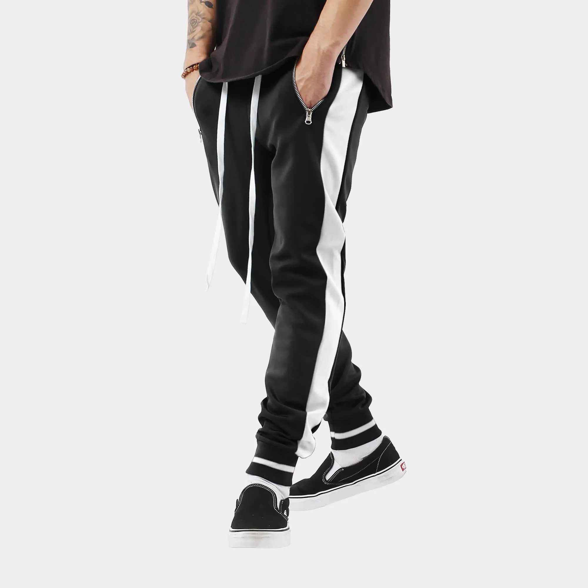 Men's Striped Skinny Joggers