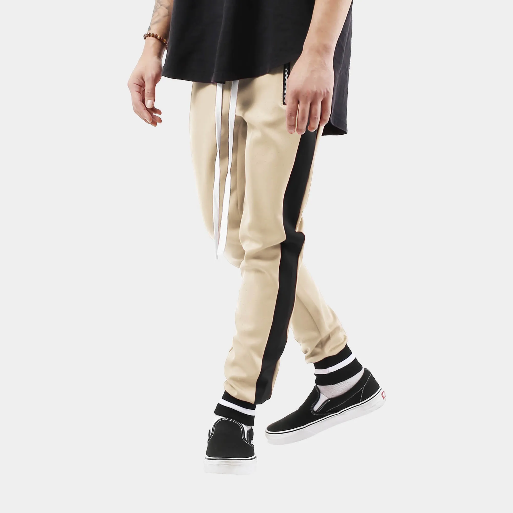 Men's Striped Skinny Joggers