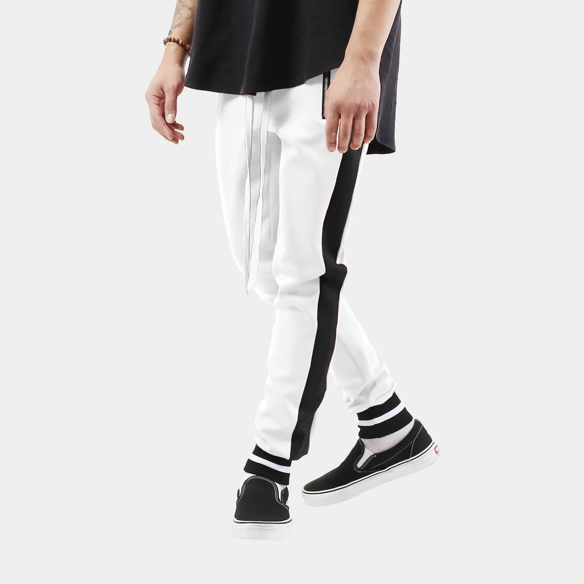 Men's Striped Skinny Joggers