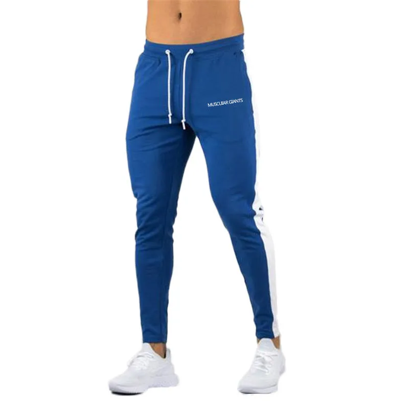 Men's Striped Sweatpants With Elastic Waist