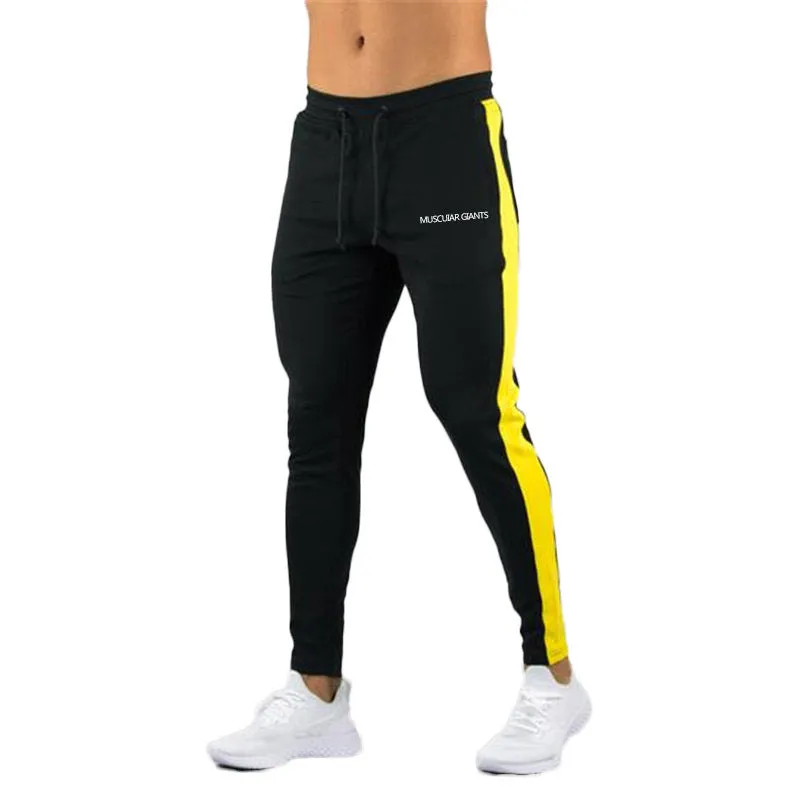 Men's Striped Sweatpants With Elastic Waist