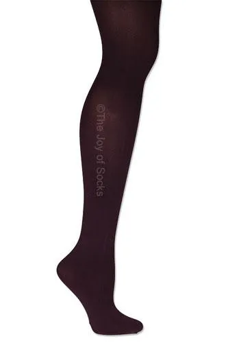 Microfiber Plum Tights
