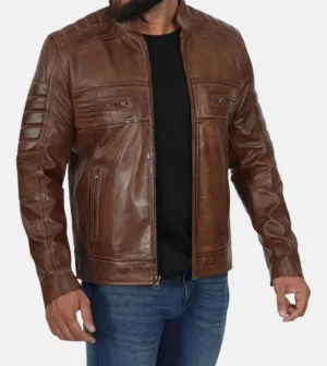 Neato Waxed Men's  Leather Jacket