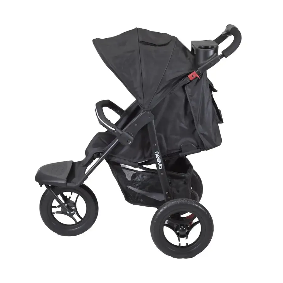 Neeva 3 Wheel Stroller - Black & Red Trim (V2)
