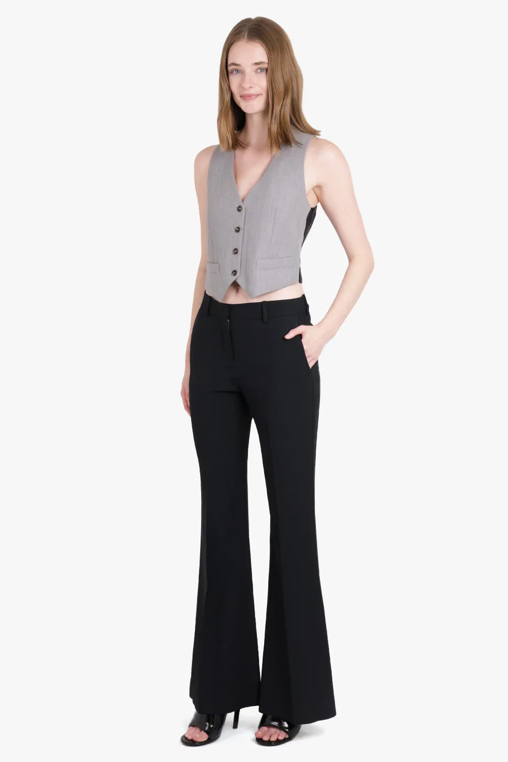 New Bootcut Cady Pants | Black