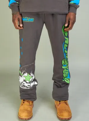 NME Sweatpants - NME Studio - Grey And Blue