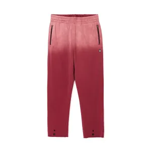 OPEN HEM SWEATPANTS IN VINTAGE MERLOT