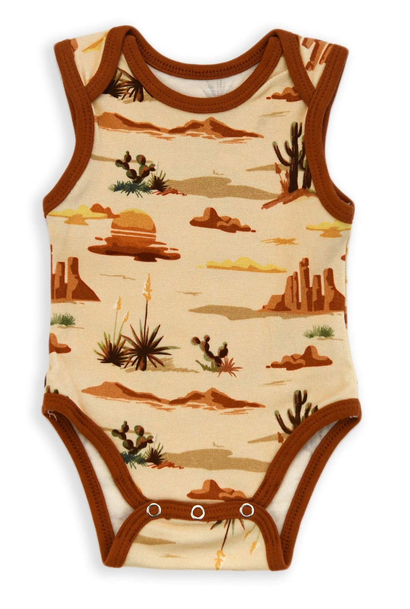 Organic Cotton Sleeveless Baby Bodysuit, Moab