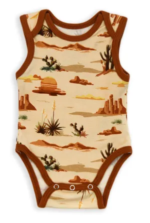 Organic Cotton Sleeveless Baby Bodysuit, Moab