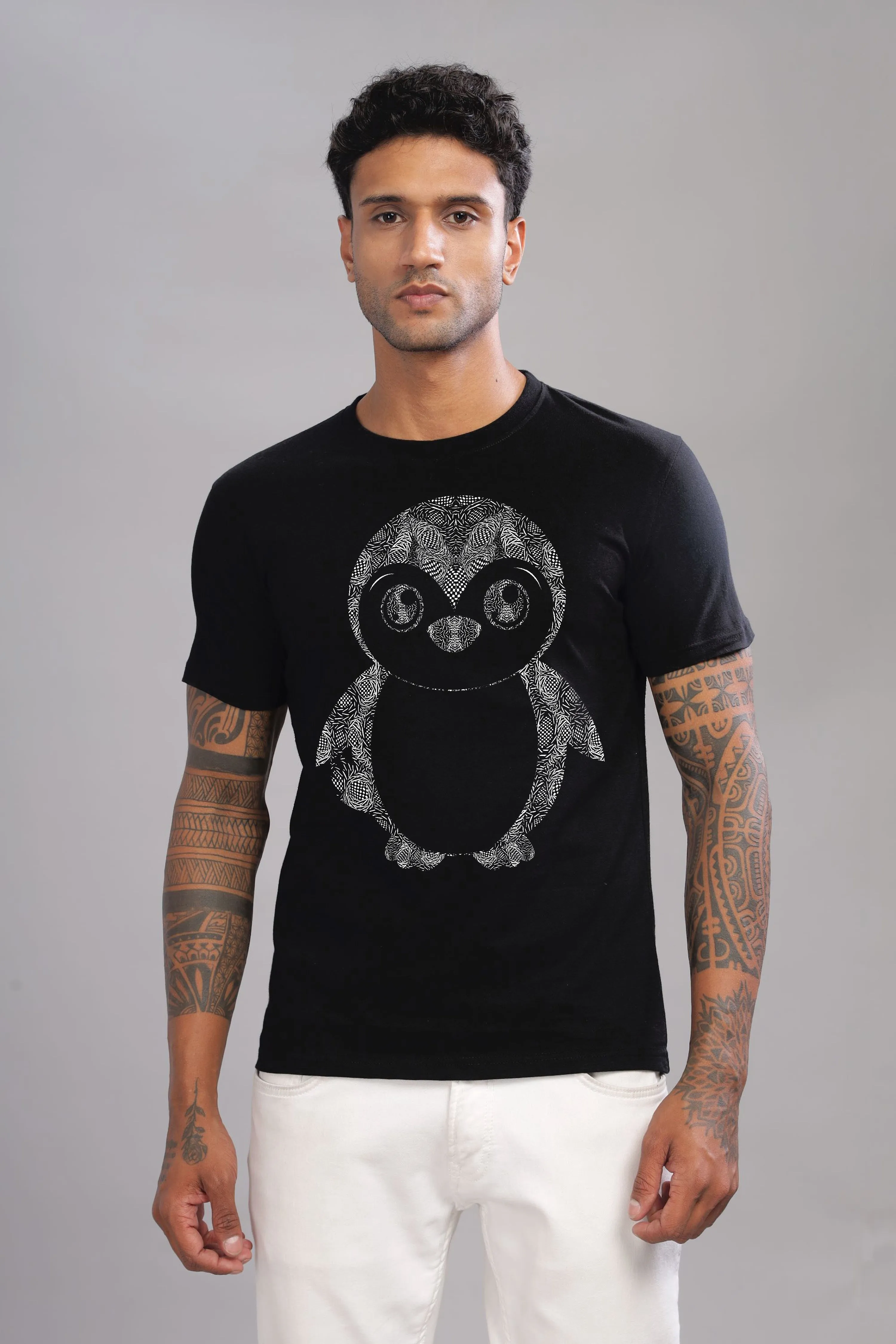 Penguinator - 100% Cotton Crewneck Half Sleeve Unisex T-Shirt