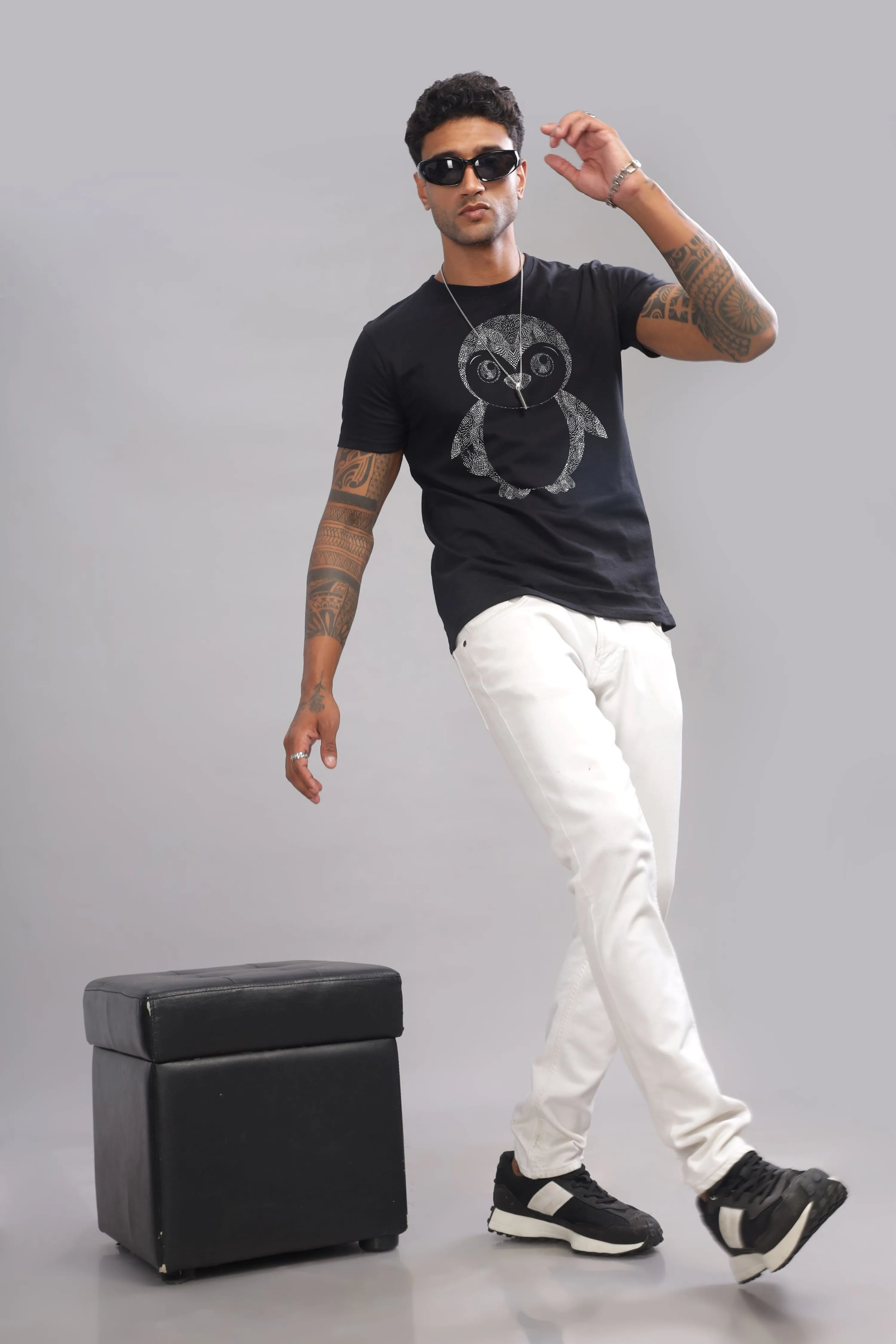 Penguinator - 100% Cotton Crewneck Half Sleeve Unisex T-Shirt