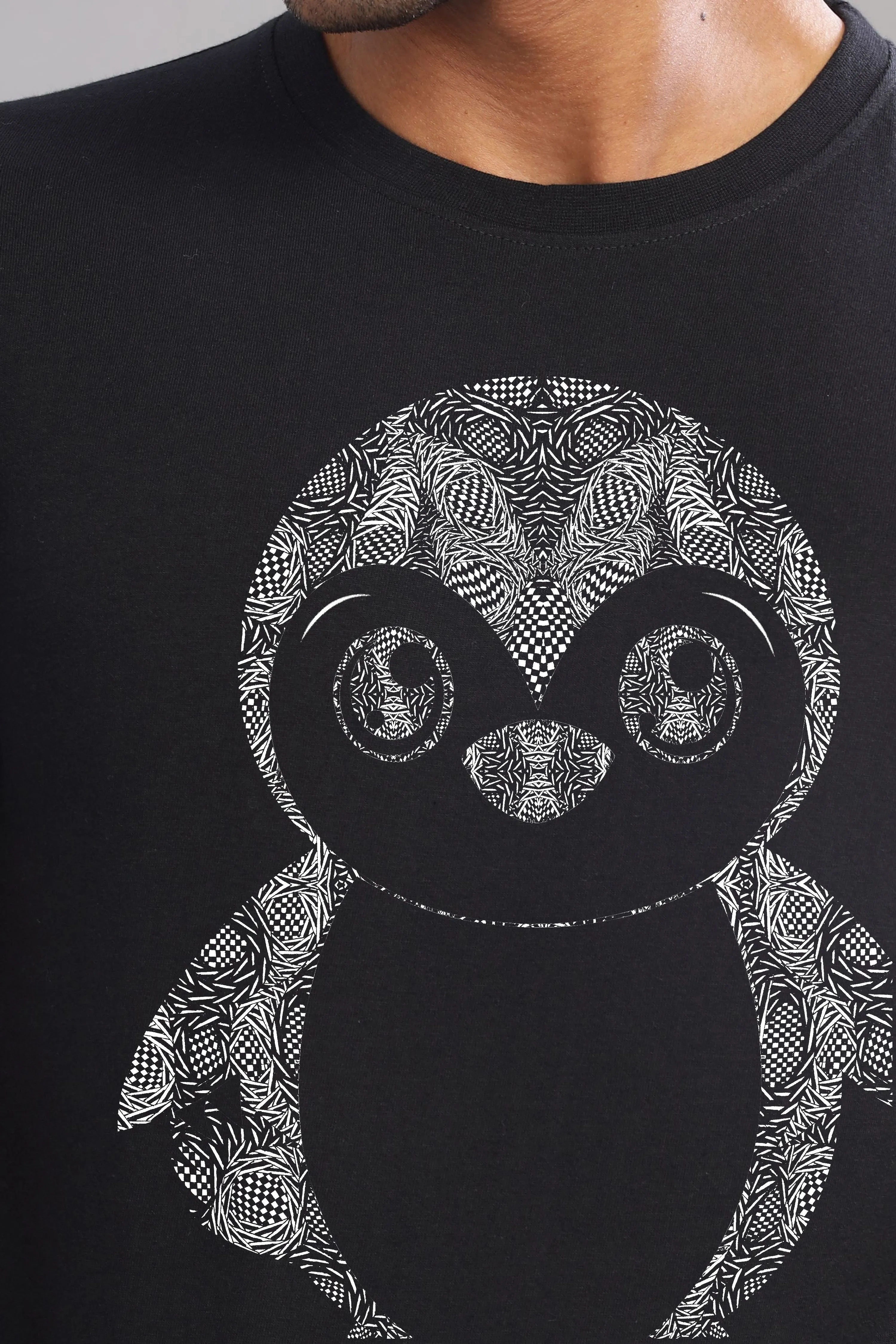 Penguinator - 100% Cotton Crewneck Half Sleeve Unisex T-Shirt
