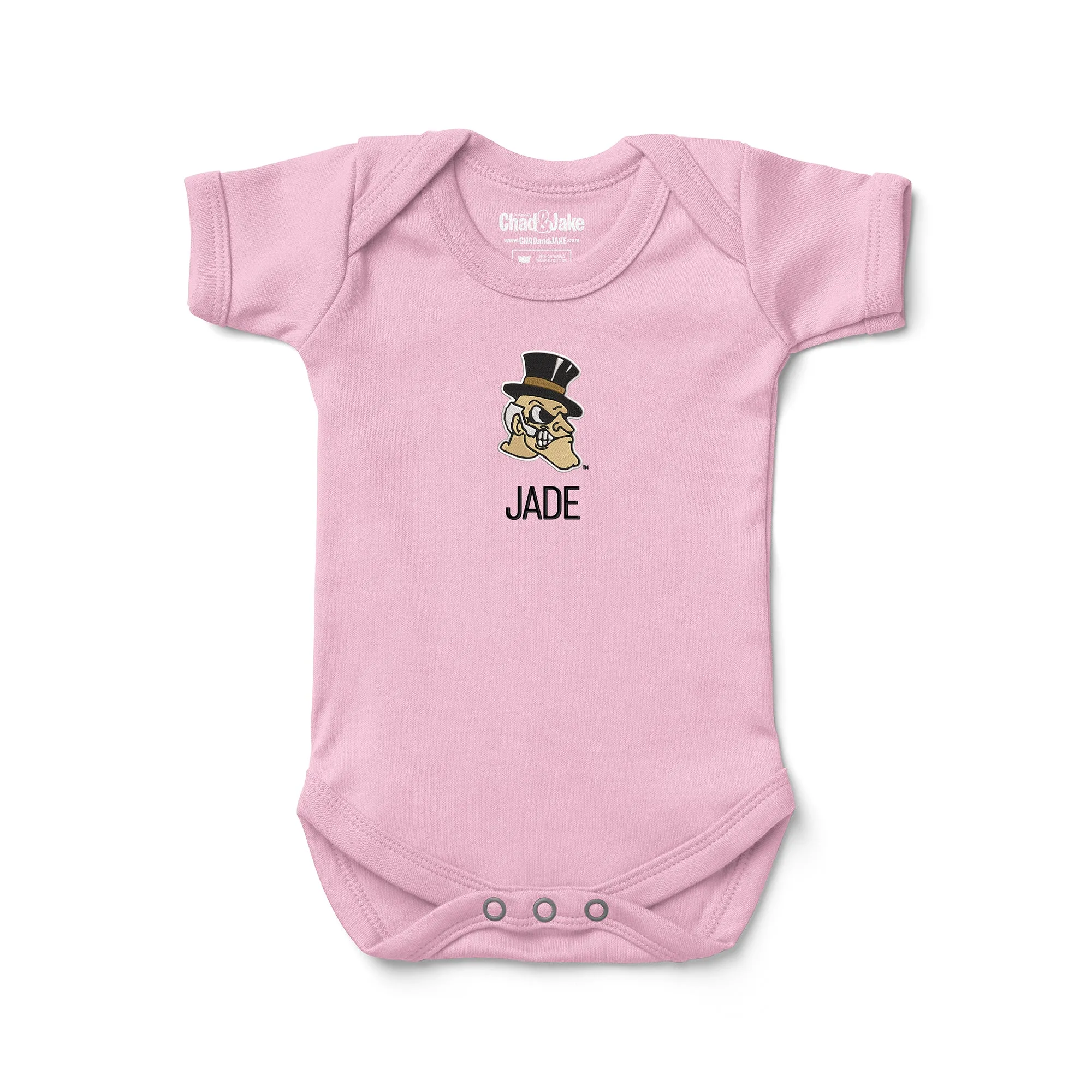 Personalized Wake Forest Demon Deacons Deacon Head Bodysuit
