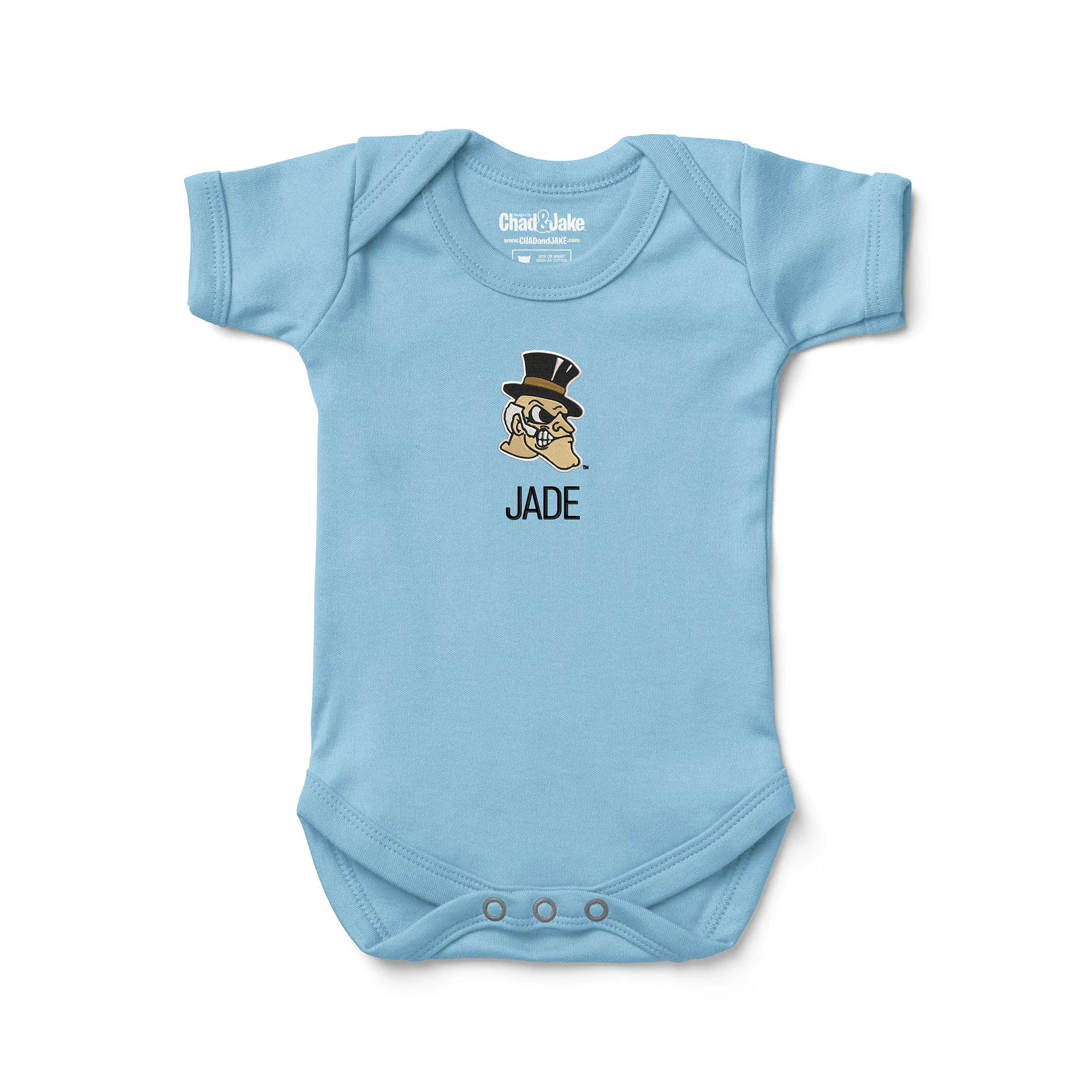 Personalized Wake Forest Demon Deacons Deacon Head Bodysuit