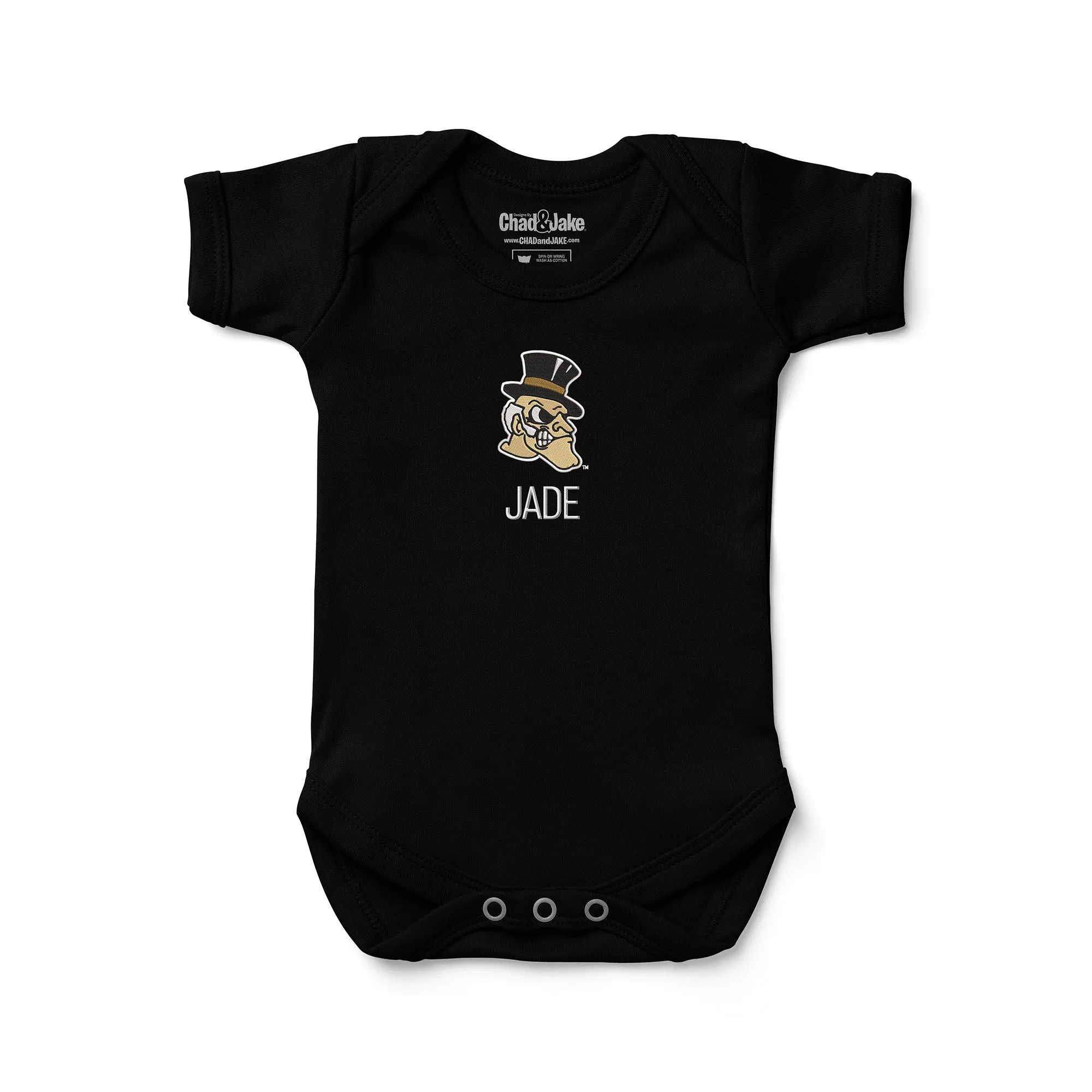 Personalized Wake Forest Demon Deacons Deacon Head Bodysuit
