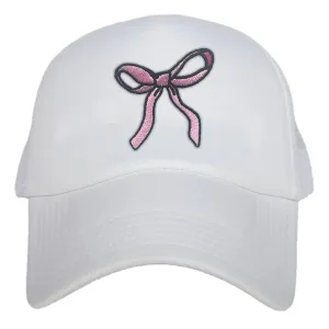 Pink Bow Foam Trucker Hat