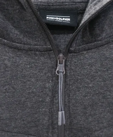 Pink Dolphin Wave Zip up Hoodie