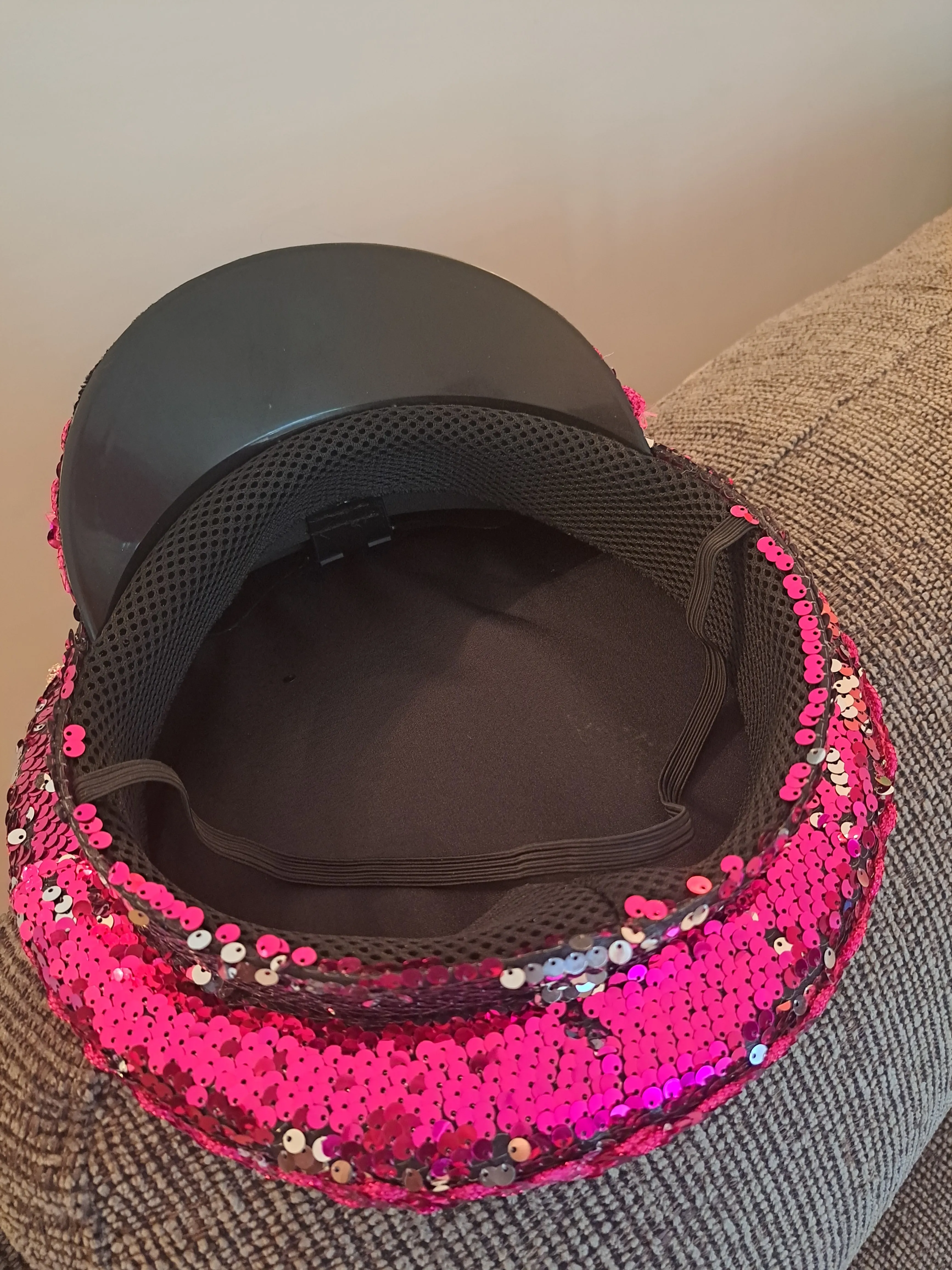 Pink Rhinestone Military Hat