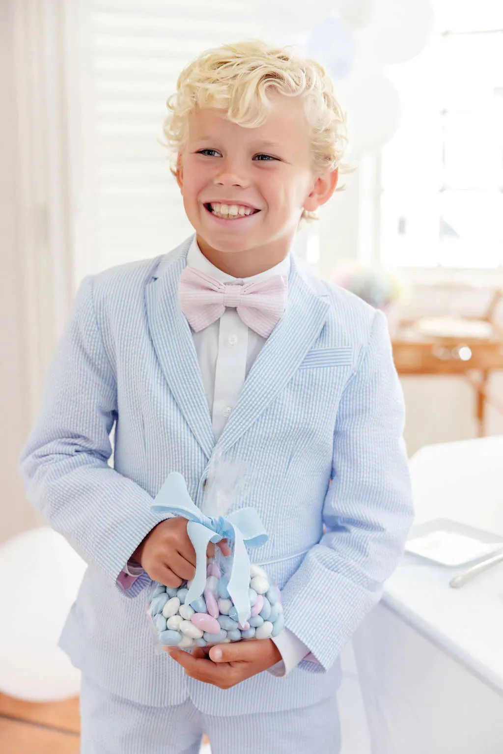 Prep School Pants Breakers Blue Seersucker With Breakers Blue Stork