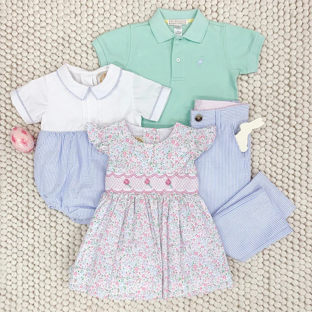 Prep School Pants Breakers Blue Seersucker With Breakers Blue Stork