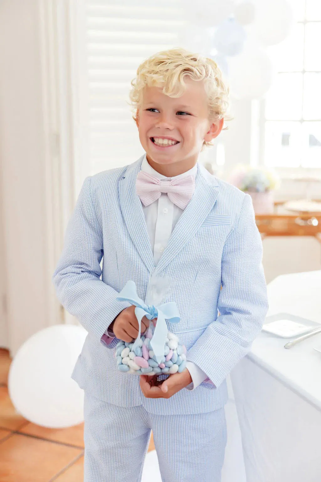 Prep School Pants Breakers Blue Seersucker With Breakers Blue Stork