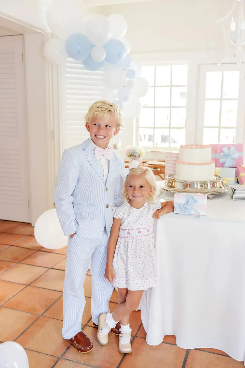Prep School Pants Breakers Blue Seersucker With Breakers Blue Stork