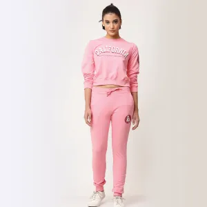 Printed Joggers - Neon Pink
