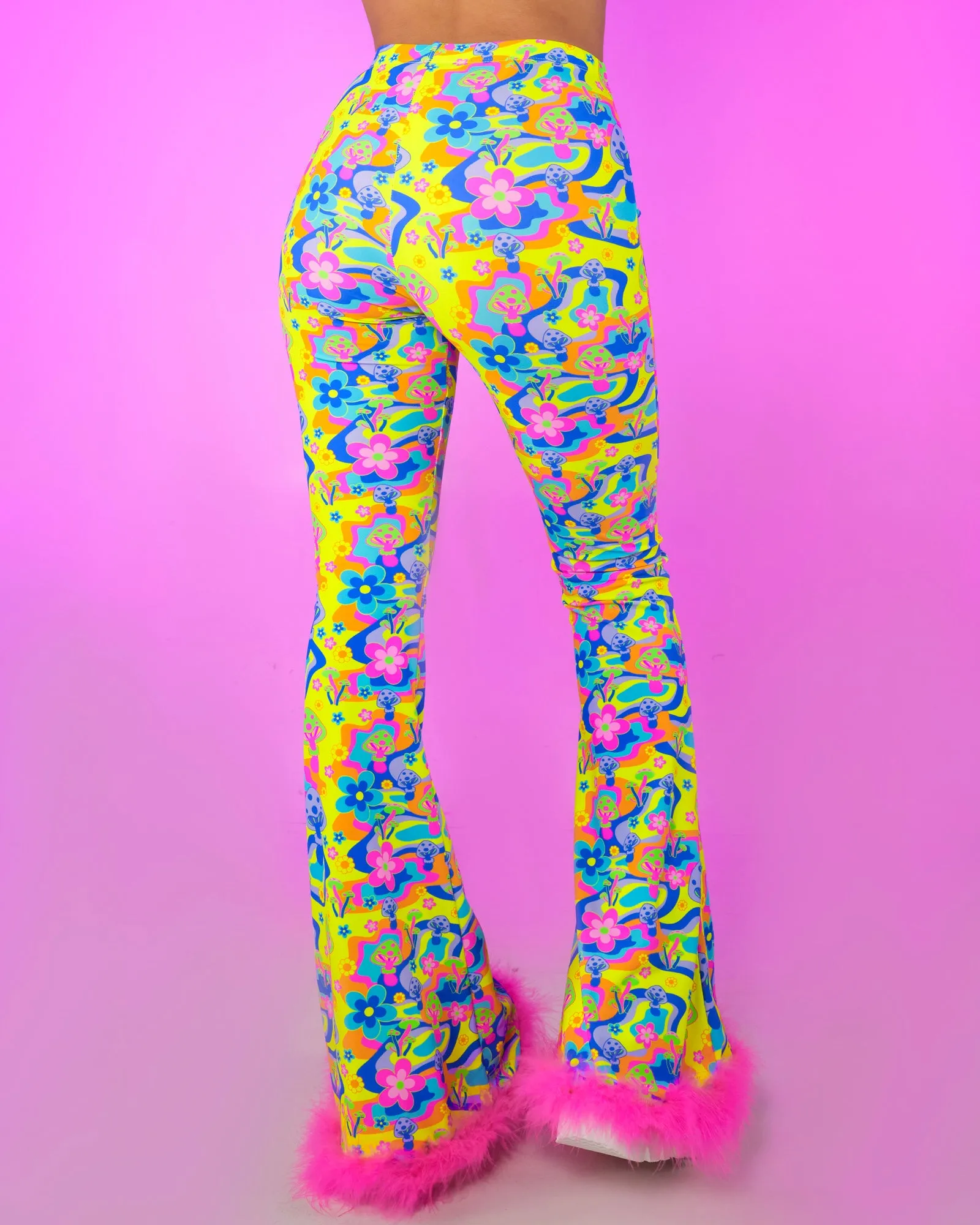 Psychedelic Psilocybin Flare Pants
