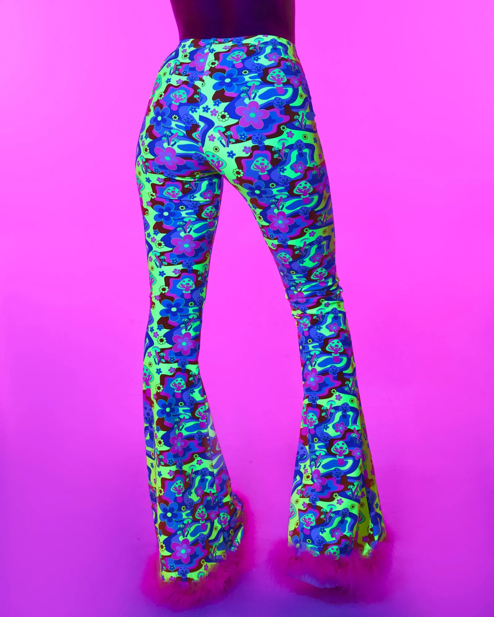 Psychedelic Psilocybin Flare Pants