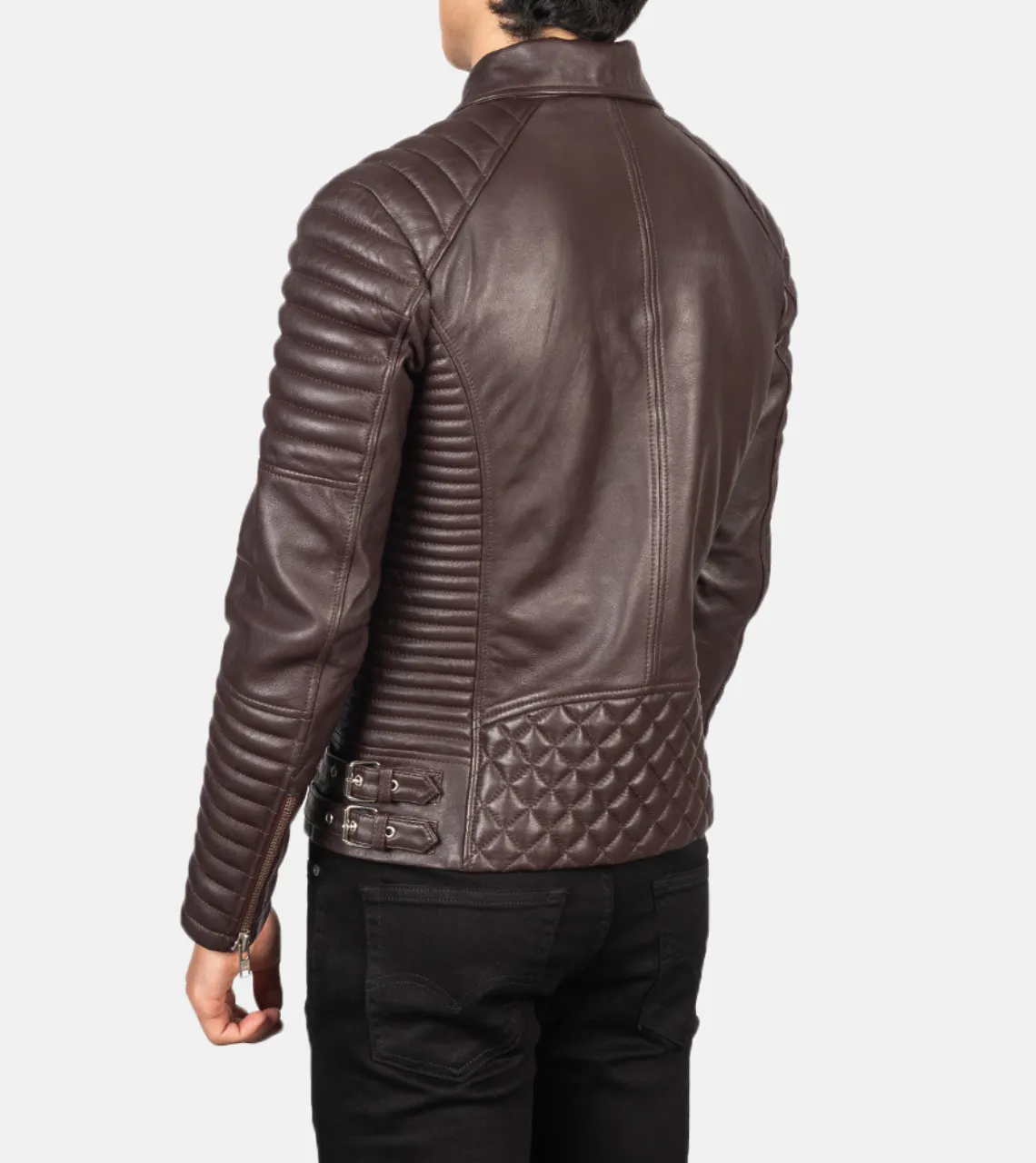 Puff Up Men's Biker Leather Jacket