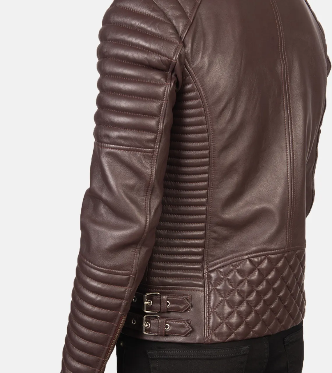 Puff Up Men's Biker Leather Jacket