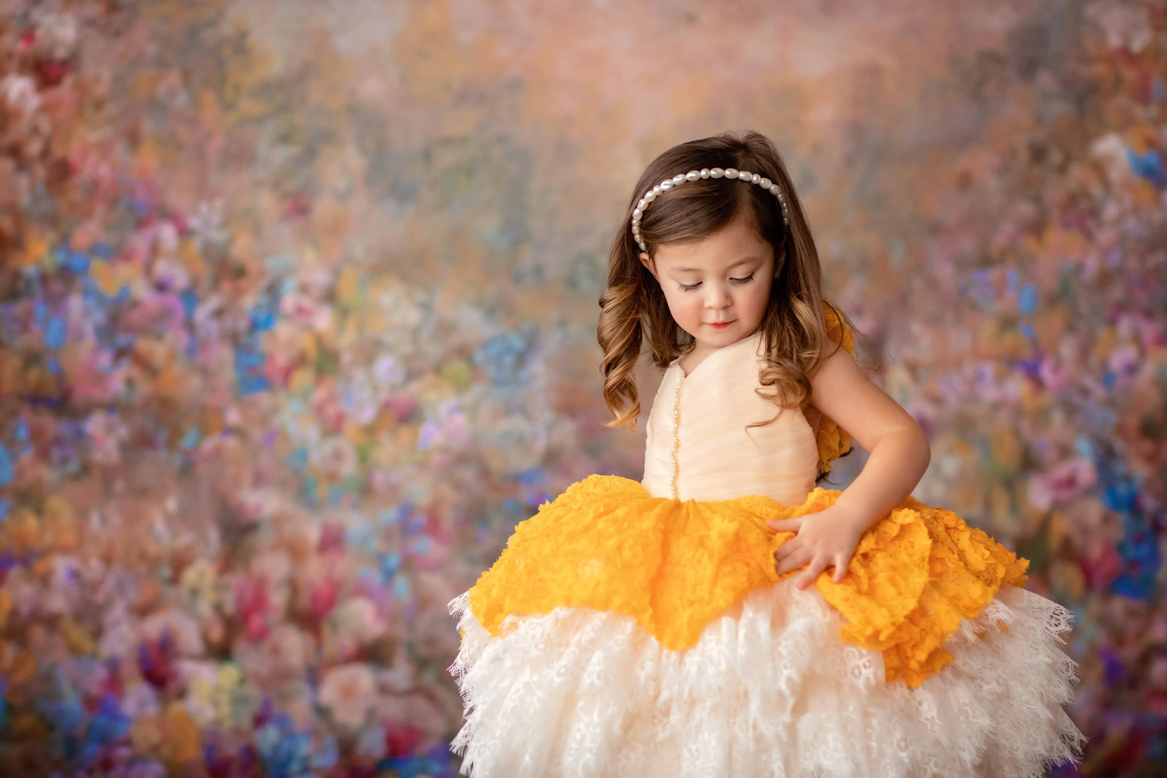 "Daffodil" -  Petal Length Dress - ( 3 Year - Petite 5 Year)