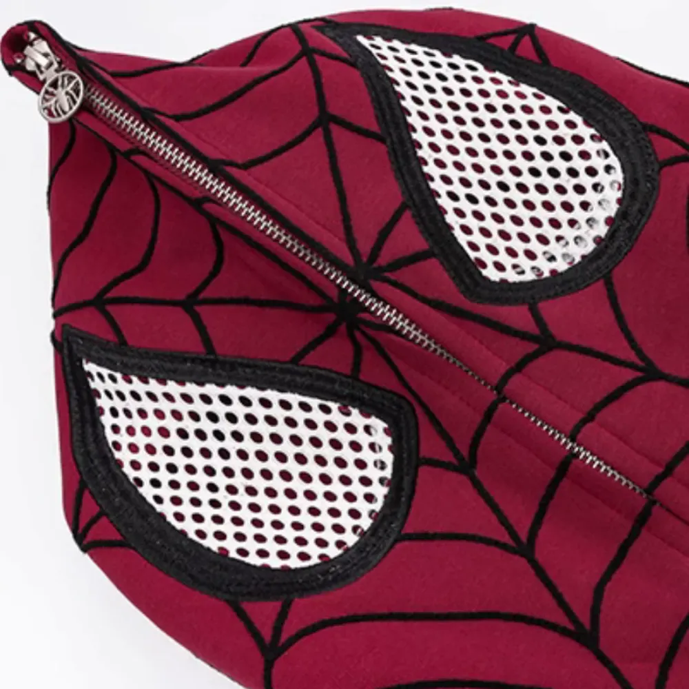 "High Street Spider Flocked Couple" Hoodie