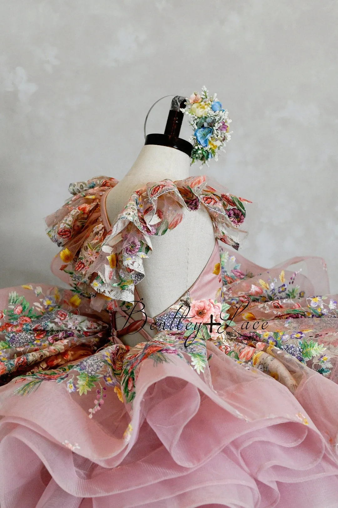 "Lola" -  Petal Short Length Dress ( 6 Year - Petite 7 Year)