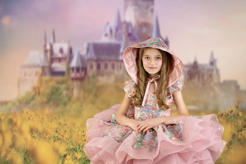 "Lola" -  Petal Short Length Dress ( 6 Year - Petite 7 Year)