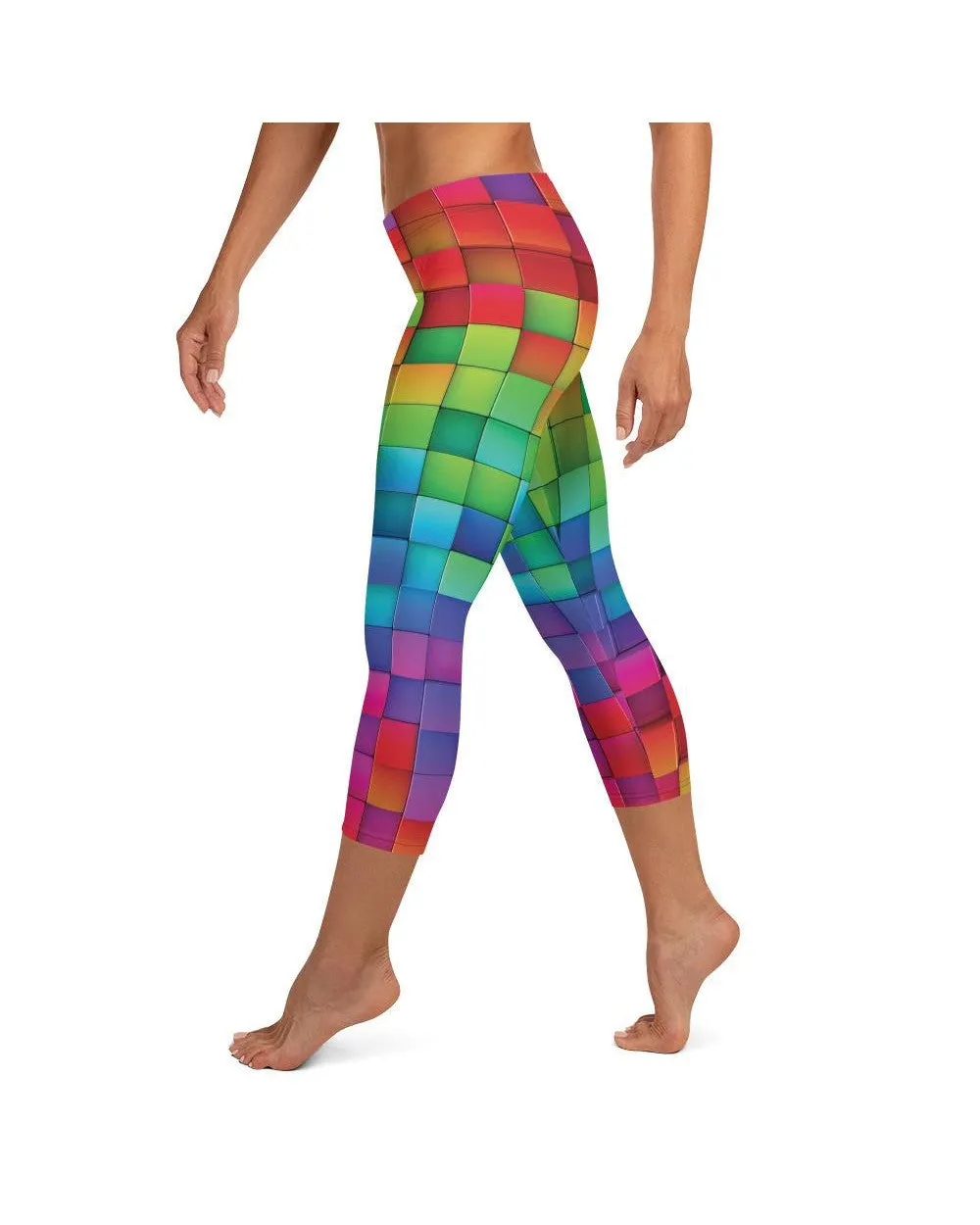 Rainbow Blocks Capris