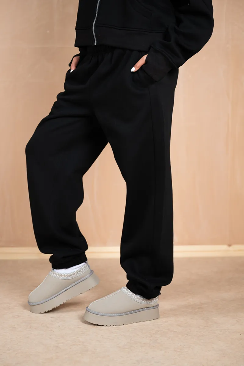 Relaxed Cuff Joggers - Black