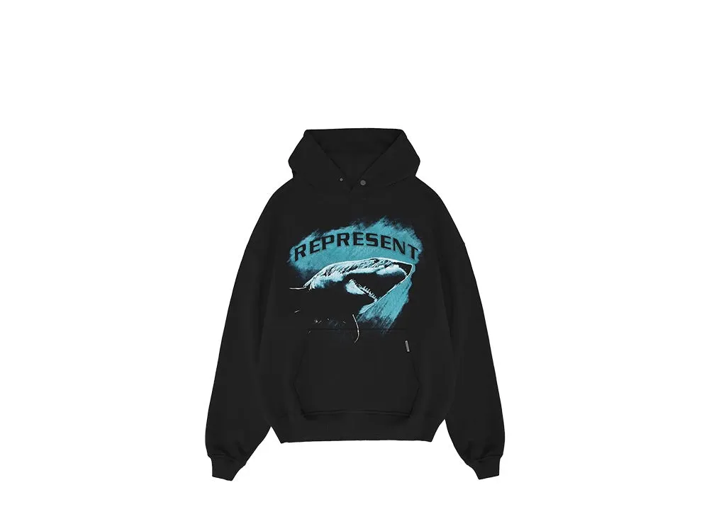 Represent Shark Hoodie Black