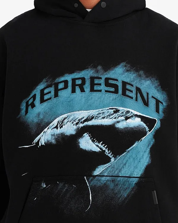 Represent Shark Hoodie Black