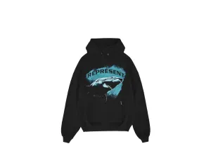 Represent Shark Hoodie Black