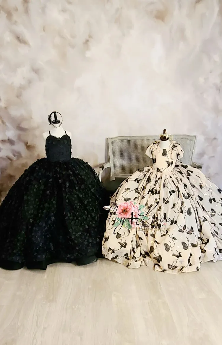 retired rental euc "Butterfly Magic" - Floor long Length Dress ( 6 Year - Petite 10 Year)