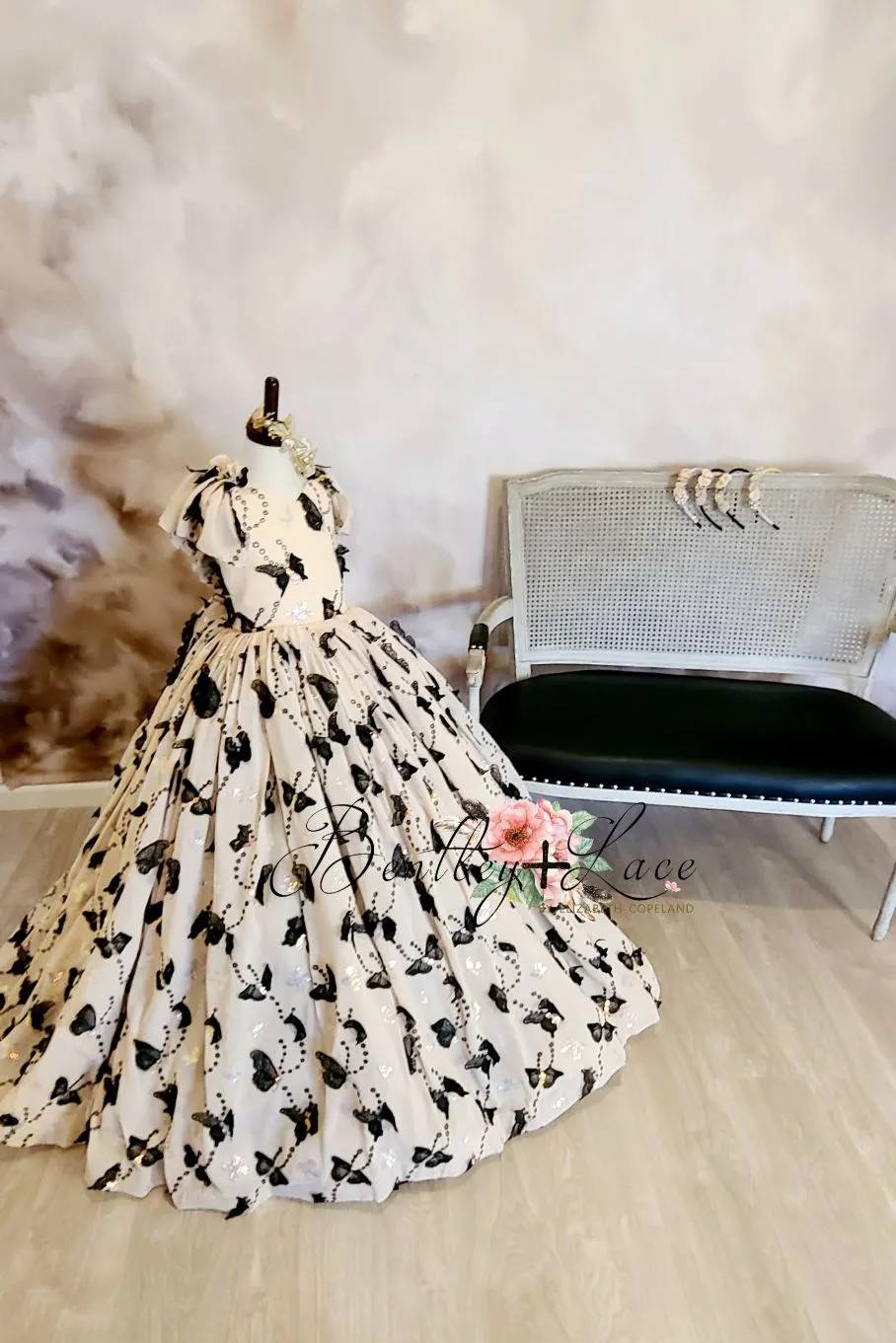 retired rental euc "Butterfly Magic" - Floor long Length Dress ( 6 Year - Petite 10 Year)
