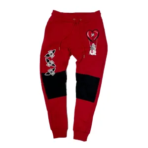 Retro Label Hot Air Joggers (Retro 6 Carmine)