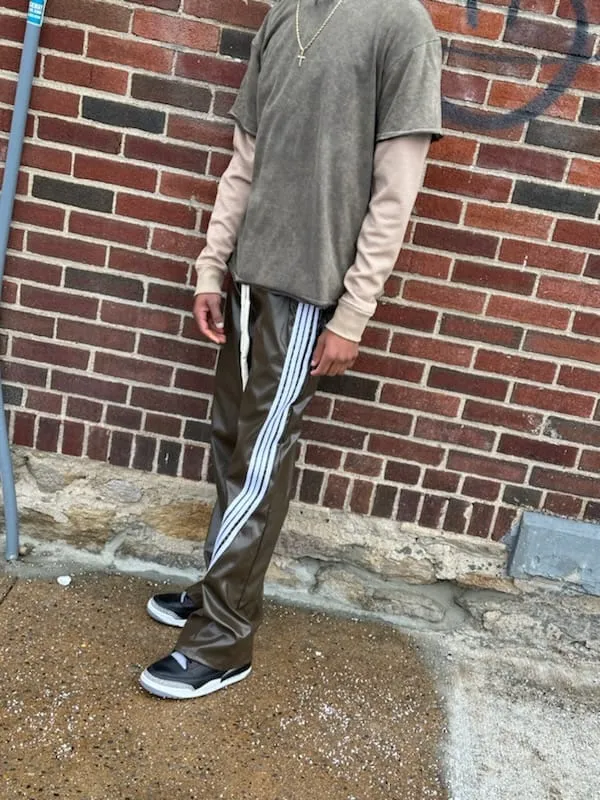 RFRM leather joggers (Olive)