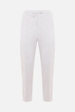 Ribbed Jersey Cotton-Blend Joggers